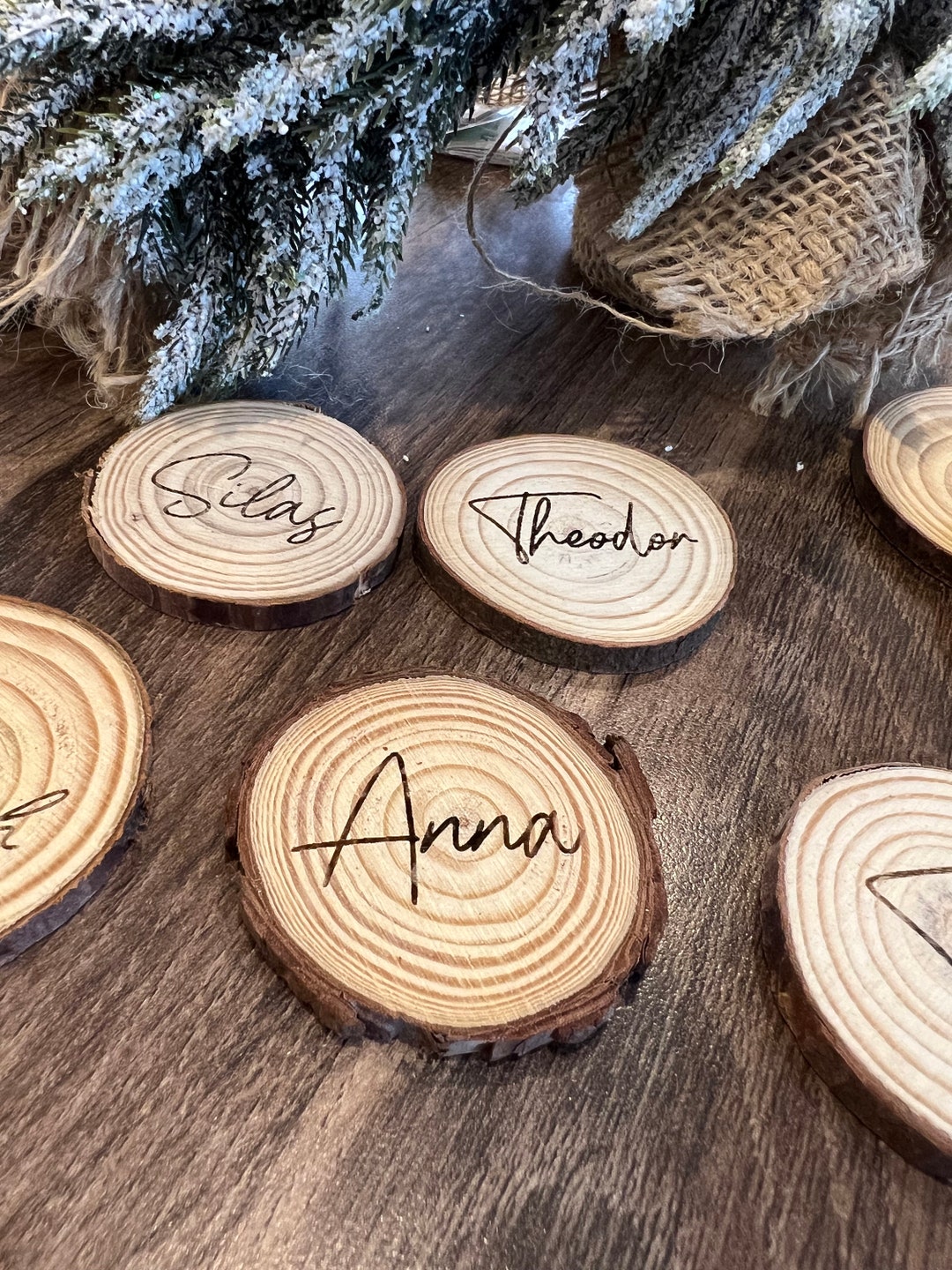 Table Names Name Tags Table Sign Place Cards Christmas - Etsy