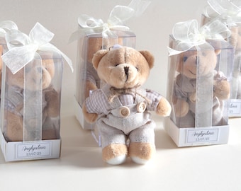 Teddy bear baby shower favors, welcome baby shower teddy bear, teddy bear key chain, personalized gifts, thank you good luck,  Personalized