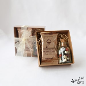 Dulces rústicos para bodas, chocolates para bodas de compromiso, regalos de café, chocolates personalizados, cajas de café con chocolate, café turco