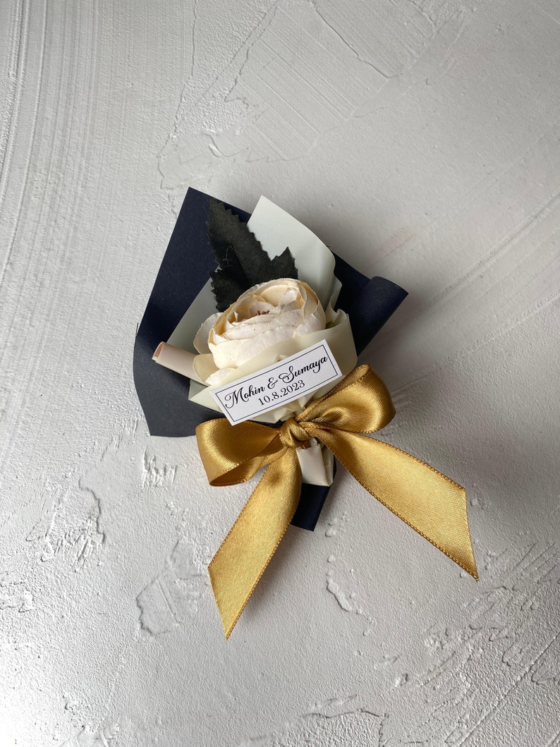 100 pcs magnet favors for guest, mix mini bouquets, baby shower, personalized gifts, rustic gifts, backyard wedding favor, wedding favors Black model