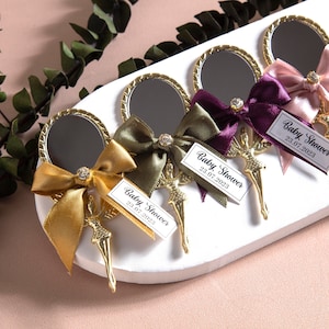 Hochzeit Favor Mini Spiegel, Geburtstag Teil Brautparty Geschenk, Hochzeitsgeschenke, personalisierte Tags, Quinceaňera Geschenk, Sweet 16 Favor Box