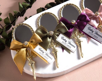 Wedding Favor Mini Mirror, Birthday Part Bridal Shower Gift, Wedding Gifts, Personalized Tags , Quinceañera Gift, Sweet 16 Favor Box