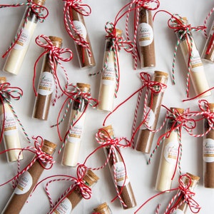 hot chocolate with marshmallow, hot chocolate wedding favour in tube, thank you gift, rustic gift, valentine&#39;s day gift.
