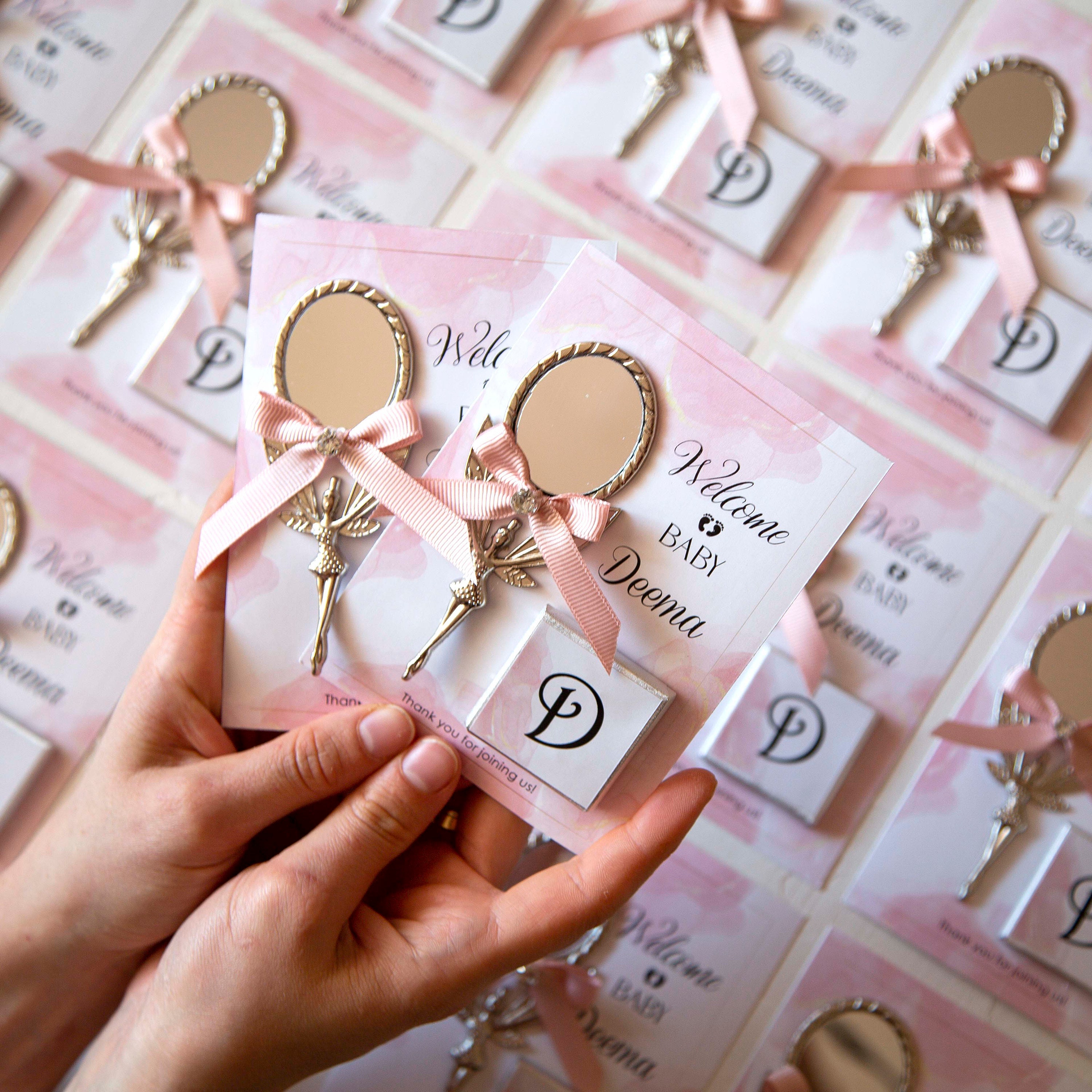 quinceañera favors, wedding gift, mis quince años, fairy shape mirror, butterfly sweet 16 party gifts, personalized gift, bridesmaid gift