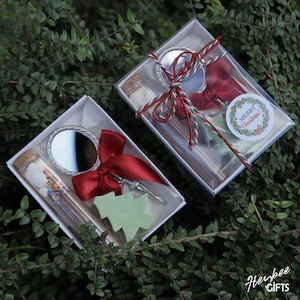 Weihnachtsgeschenkbox, Valentinstagsgeschenk, heiße Schokolade, Weihnachtsseife, heiße Schokolade mit Marshmallow, personalisierte Geschenke, frohe Feiertage