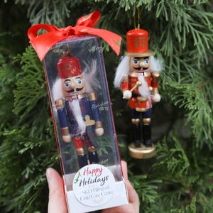 Cascanueces de madera para Navidad, decoración navideña