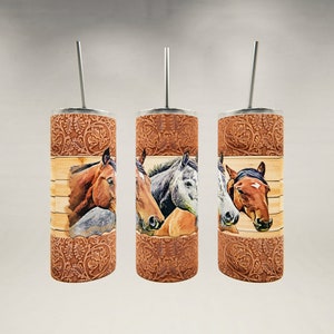 Beautiful Horses on Tumbler Wrap