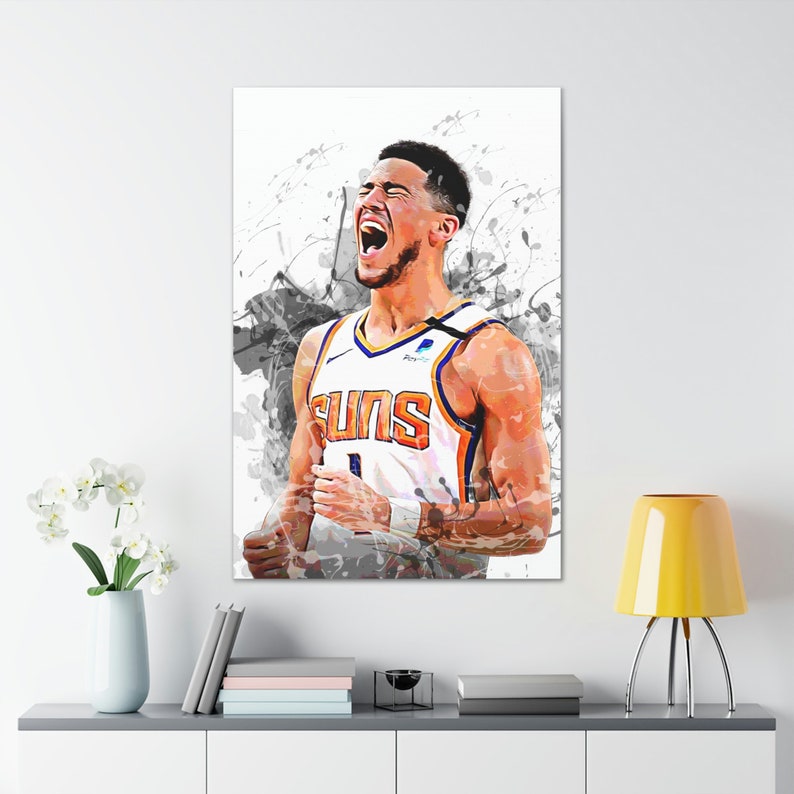 Devin Booker Canvas/ Sports Art Print Basketball Poster Etsy
