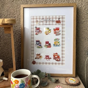 Illustration "CONFITURE" format A6,A4 ET A3