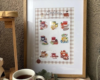 Illustration &quot;JAM&quot; format A6, A4 AND A3