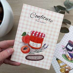 Carte postale Illustrée "Confiture Abricot"