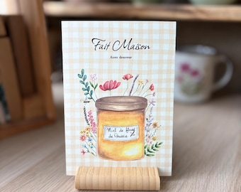 Illustration "pot de miel de fleurs"