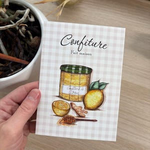 Carte postale Illustrée "Confiture de Citron"