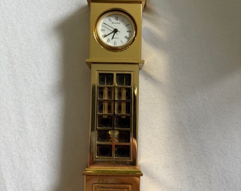 Orologio a pendolo Bulova placcato oro