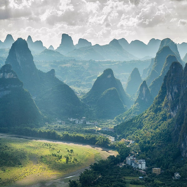 Chinese Wall Art | Yangshuo China Print | Chinese Landscape Print | Mountain Art | Chinese Fine Art Photography | China Photography