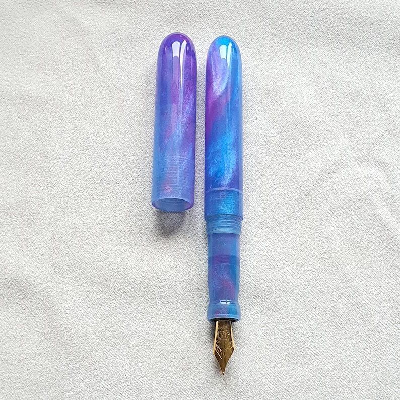 Handmade Resin Fountain Pen (with a Schmidt nib). image 2