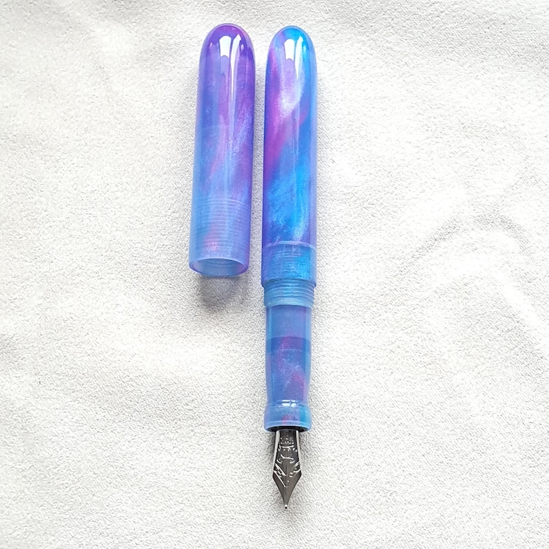 Handmade Resin Fountain Pen (with a Schmidt nib). image 5