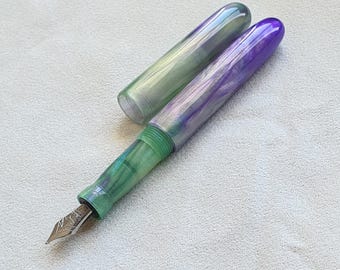 Handmade Resin Fountain Pen (with a Schmidt nib).