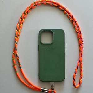 Lanière de téléphone colorée avec bandoulière non réglable