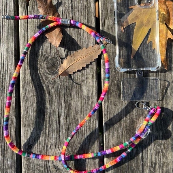 Boho Style Phone Lanyard with Adjustable Shoulder Strap