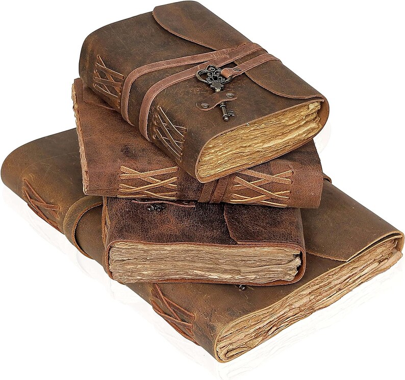 Cuero Vintage Leather Journal Antique Handmade Leather Bound Journal