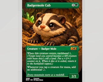 Badgermole Cub - NEW |MTcG| Proxy - Custom Art Cards -