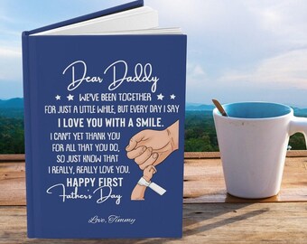 Personalizable New Dad Journal, Father's Day Gift, Fatherhood Diary