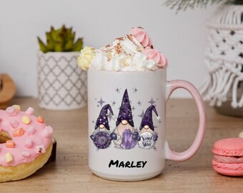 Gnomes gift Personalized Gnome Mug, Magical Gnomes mug gift for her