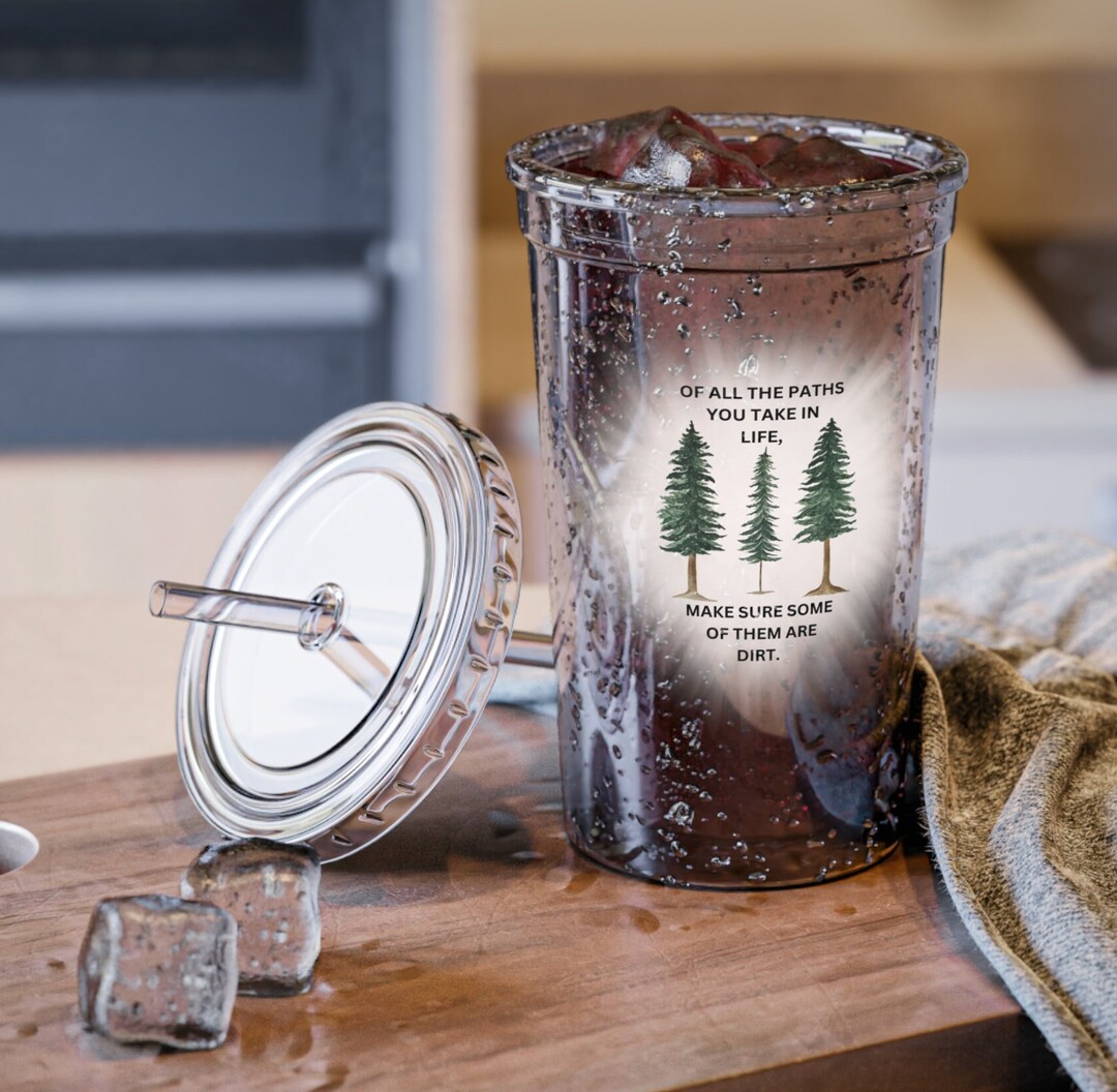 Hikers Cup, Christmas Tree Cup, Tree Mug for Iced Coffee, Hot Coffee