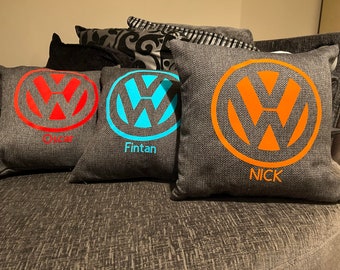 Personalised VW Logo Camper cushion