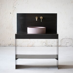 Betongdiskho | Tvättställ | Rund diskho | Malva Lila BTN108 | Storlekar D40cm D36cm D32cm D25cm bild 2
