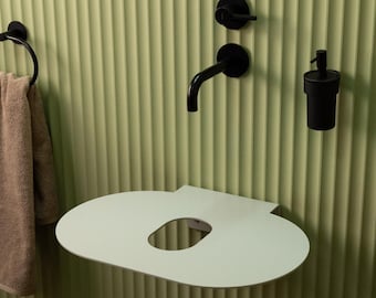 Stahl Halterung für Beton Waschbecken