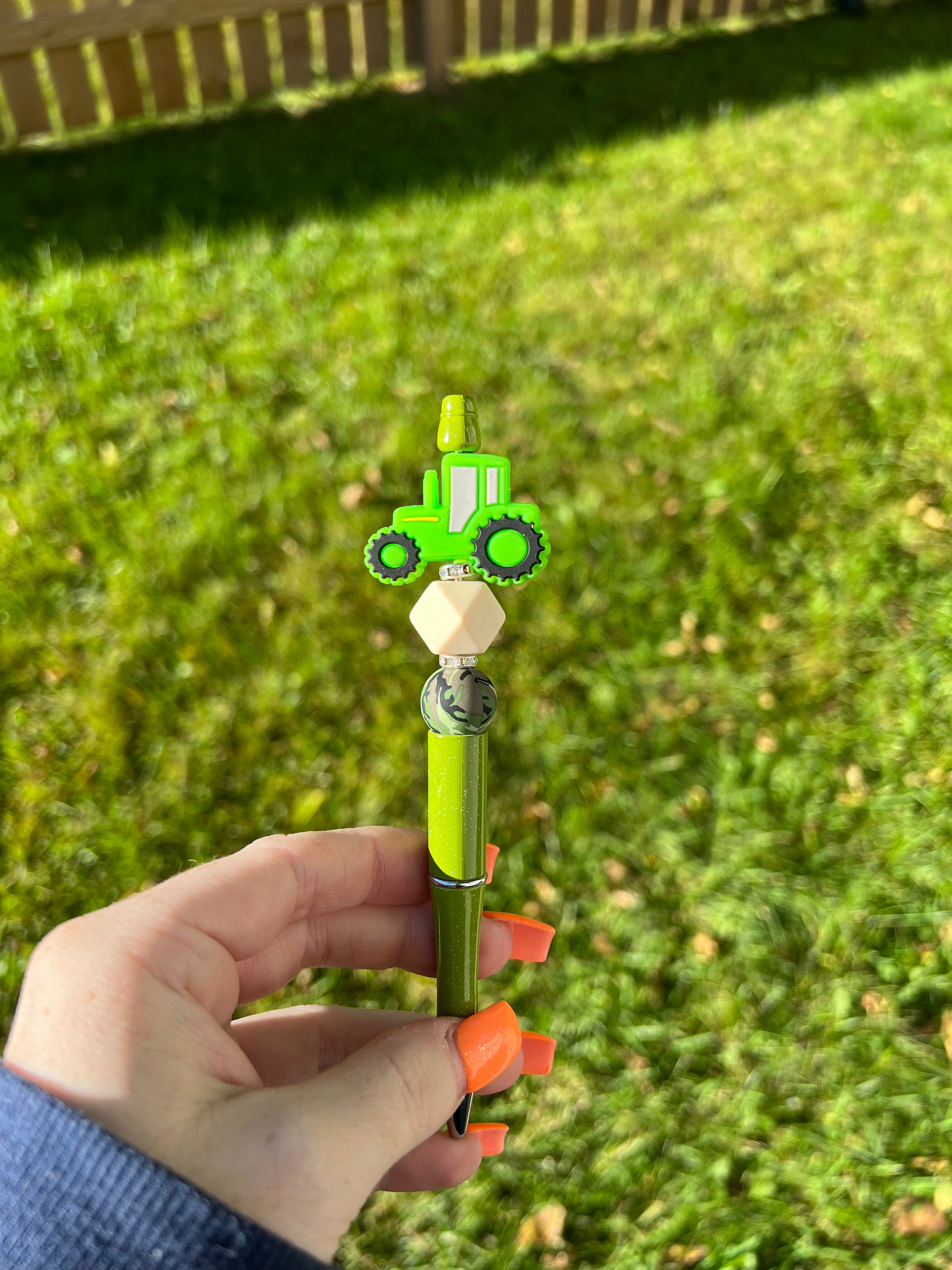 Tractor Gifts Tractor Pens Unique Pens Cute Pens Beaded Etsy