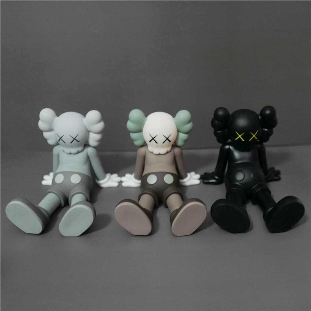 Kaws Figures Sitting Etsy