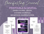 Printable Manifestation Journal & 369 Method For Business Owners, Personal Growth, Ebook Template, Workbook Template, Mindset Lifecoach LOA