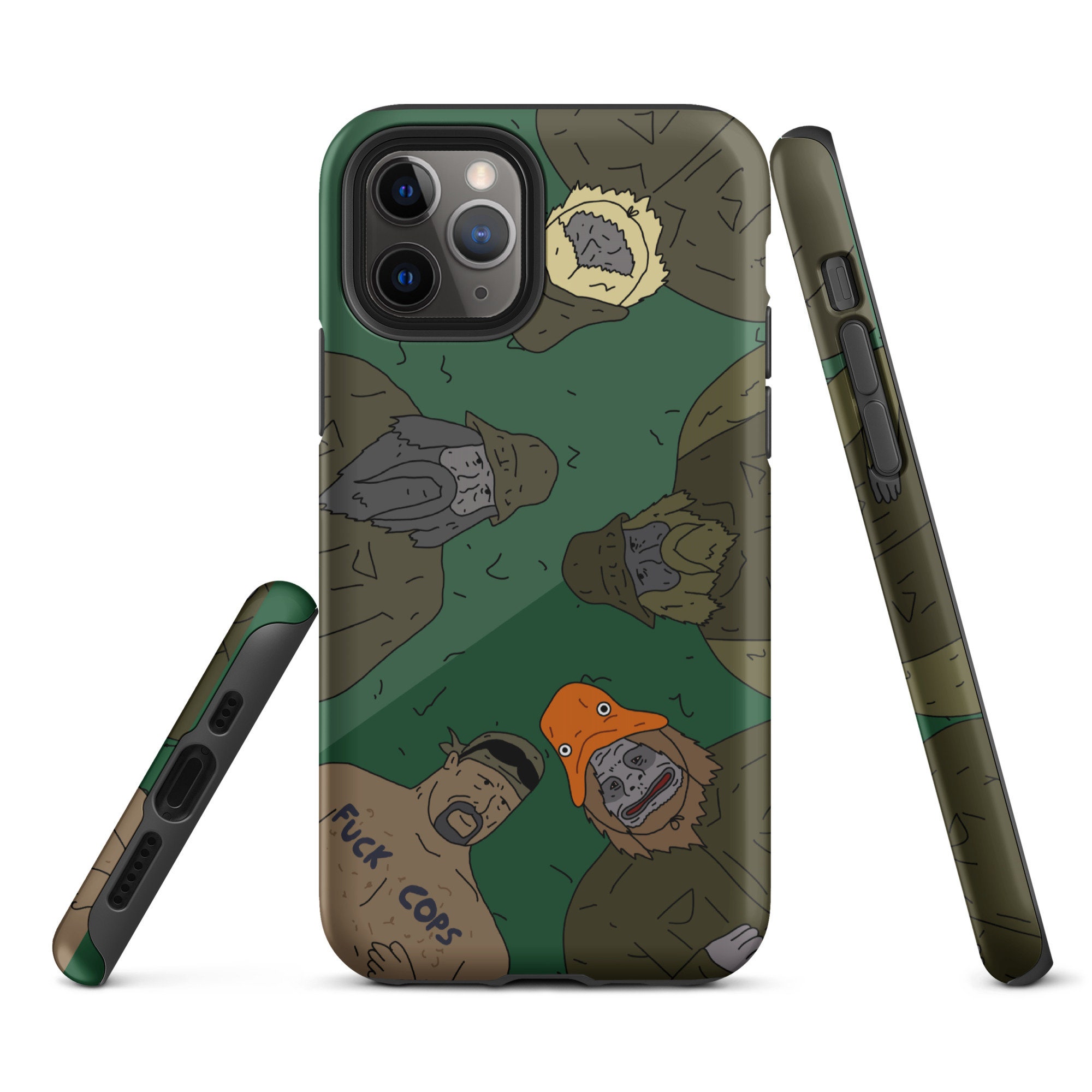 Discover The Big Lez Show Sasquatch Gang Tough iPhone case