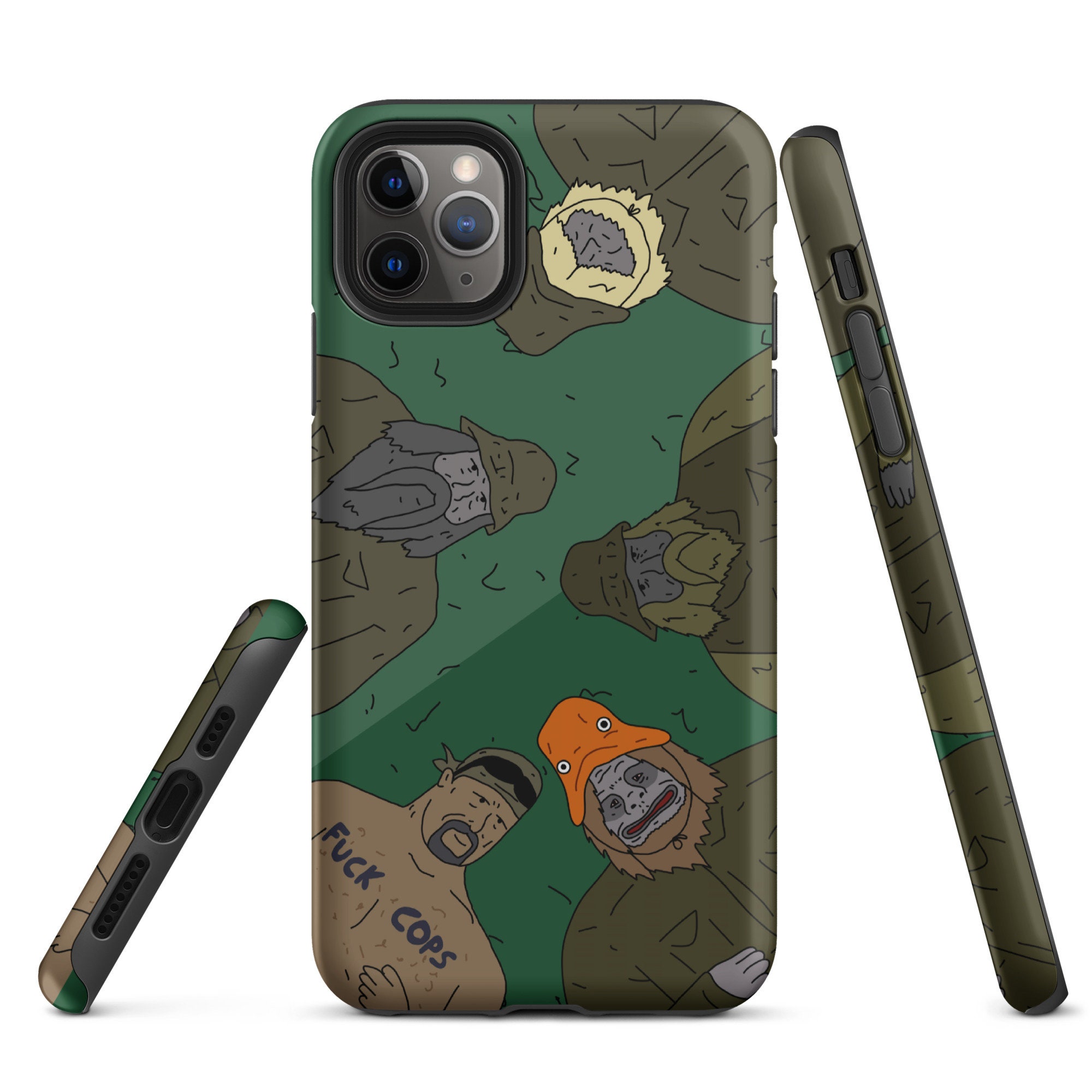 Discover The Big Lez Show Sasquatch Gang Tough iPhone case