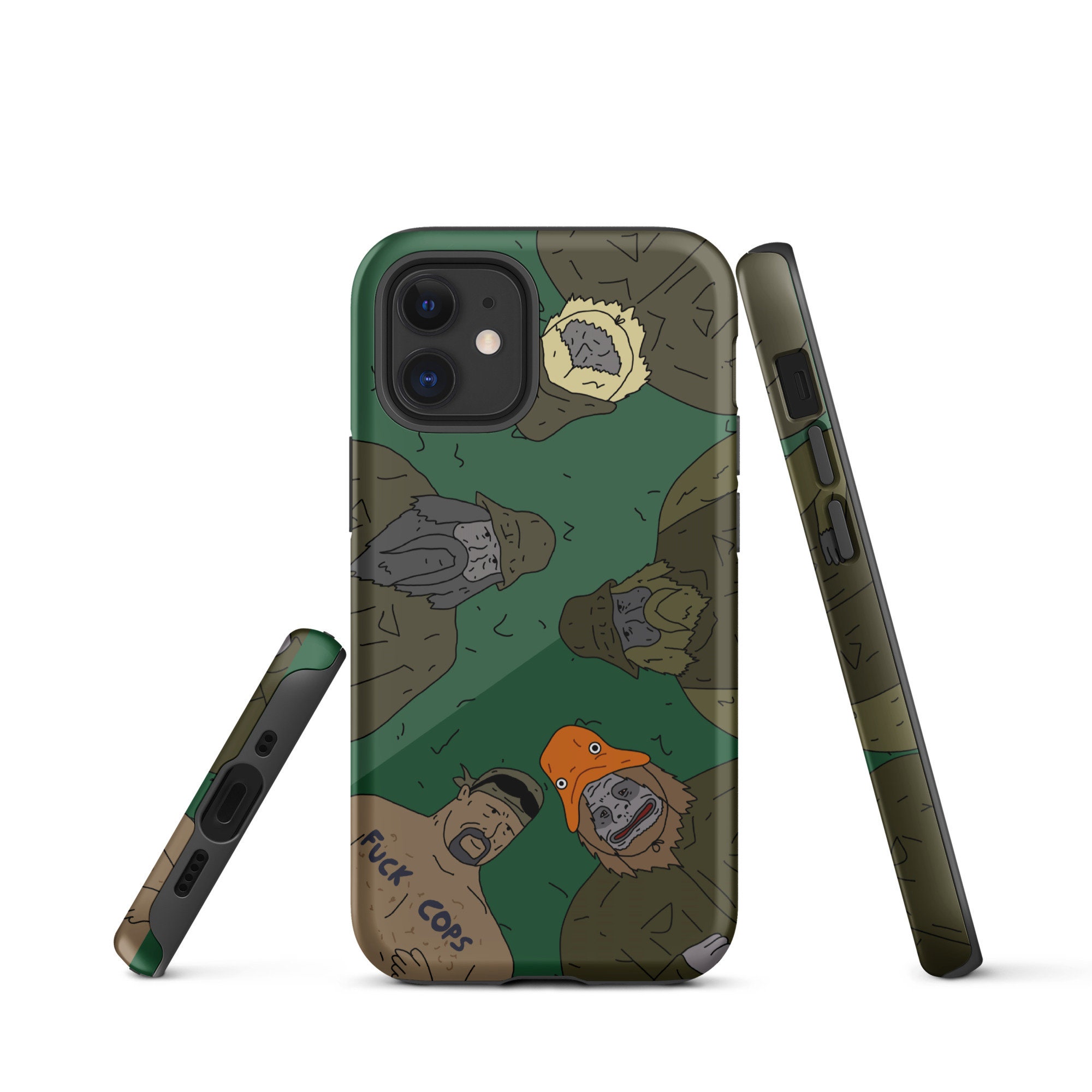 Discover The Big Lez Show Sasquatch Gang Tough iPhone case