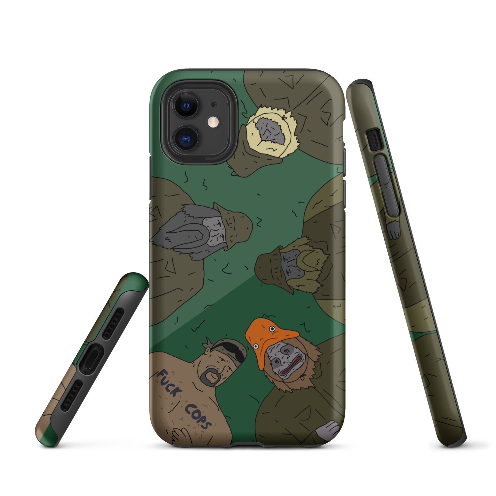 Discover The Big Lez Show Sasquatch Gang Tough iPhone case