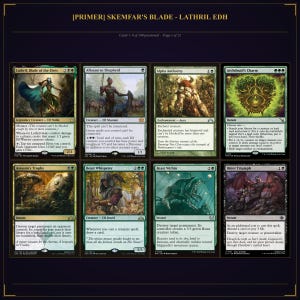 Lathril Blade of the Elves Commander Deck | 100 Card Proxy | Golgari Elf Tribal EDH | Ready to Play