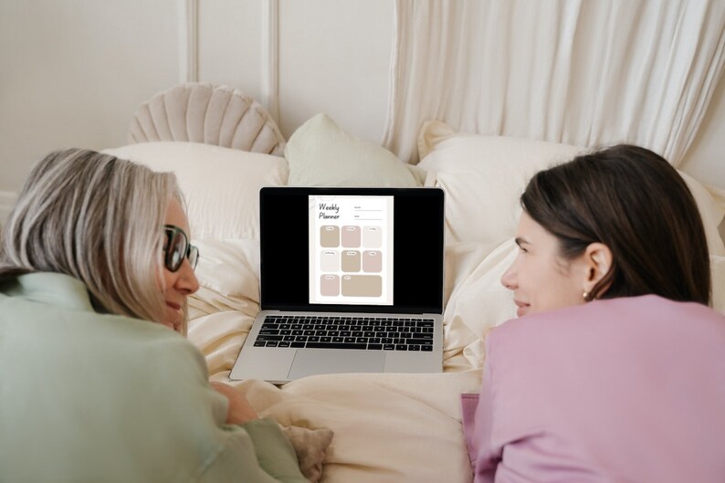 Weekly Planner Digital Planner Download Quickly Aesthetic Etsy