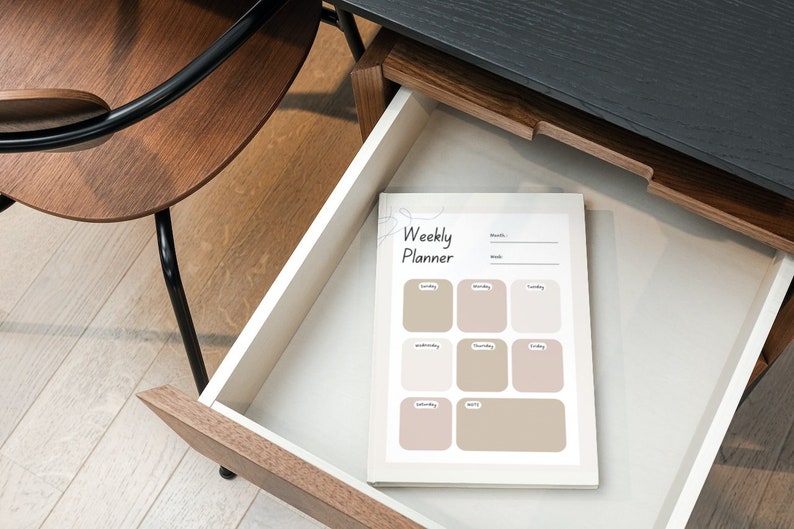 Weekly Planner Digital Planner Download Quickly Aesthetic Etsy