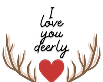 Je t’aime deerly PNG