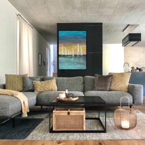 Abstrakt målning, handmålad, texturpasta, akrylfärg, 30x40