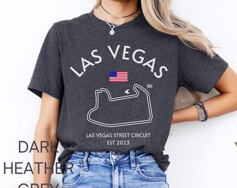 Las Vegas Grand Prix T-Shirt, Formula 1 Street Circuit Design
