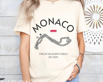 Monaco Grand Prix T-Shirt, Formula 1 Race Track Crewneck