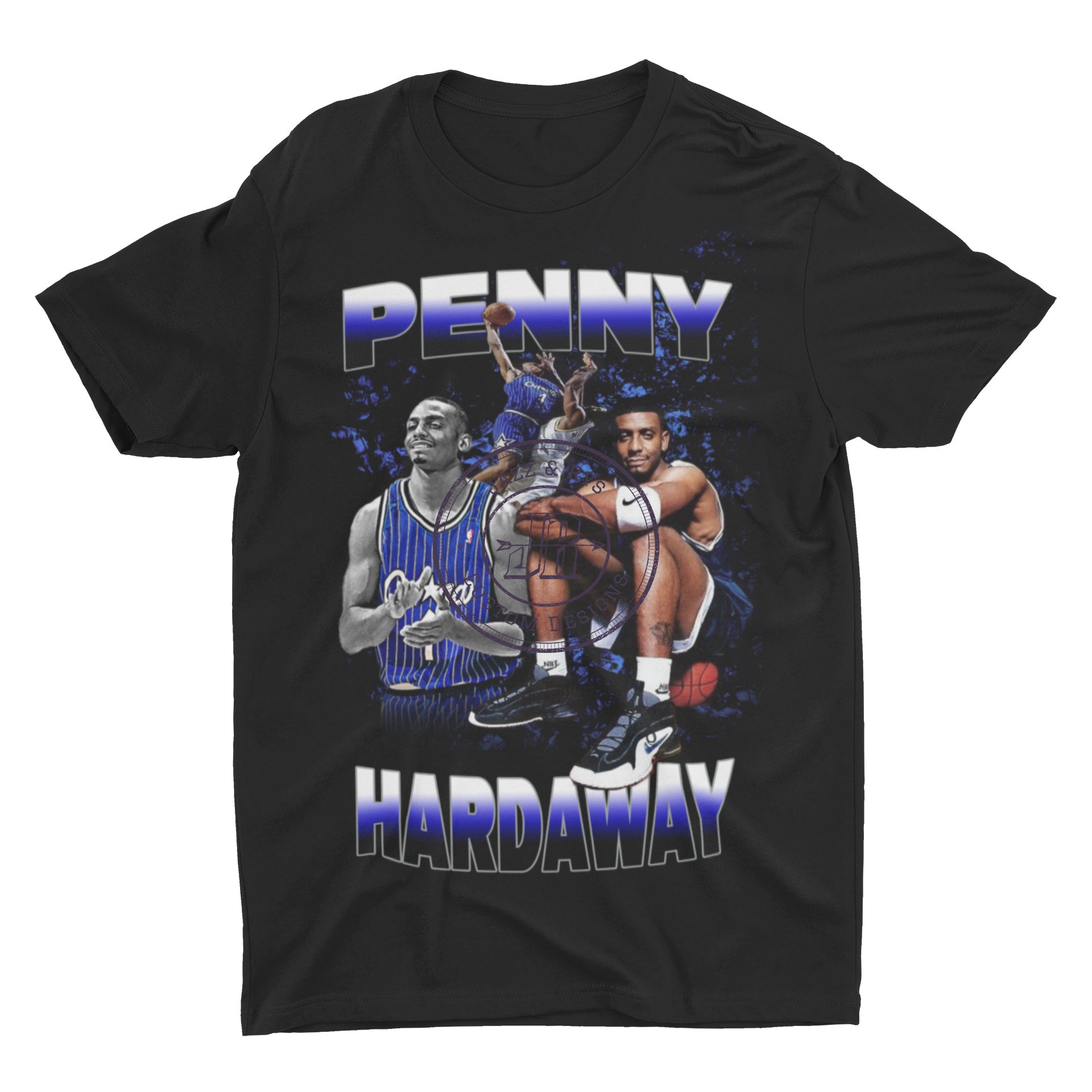 Limited Retro Vintage Style Bootleg Hardaway Penny Shirt Vintage Oversize  Premium wash tee