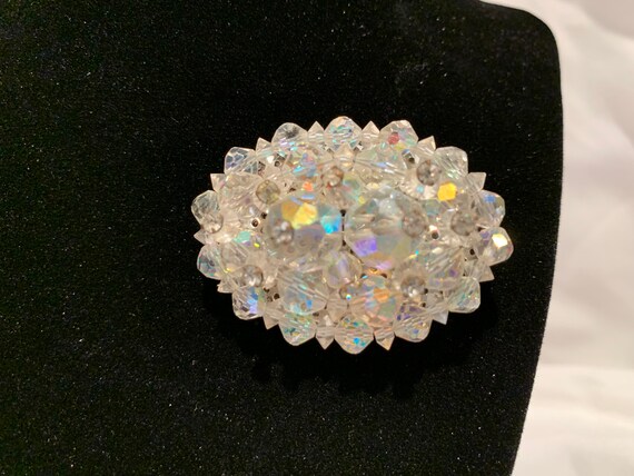 Dazzling Vintage Aurora Borealis Crystal  and Rhi… - image 4