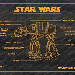 AT-AT Walker Blueprint Digital Download