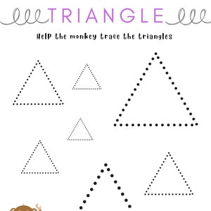 Trace the Triangles Worksheet